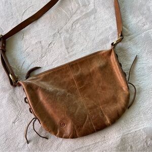 Born Brown Leather Crossbody Purse